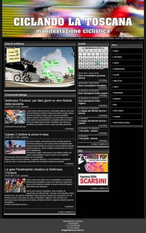 sito web manifestazione ciclistica template